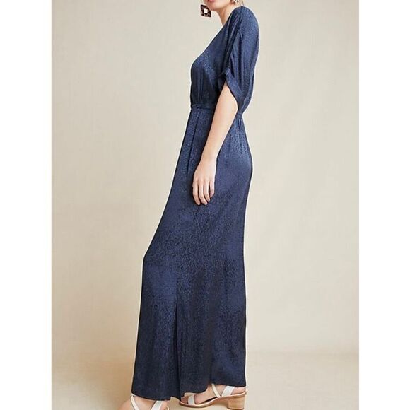 Anthropologie Maeve Jacqueline Jacquard Jumpsuit - Picture 3 of 11